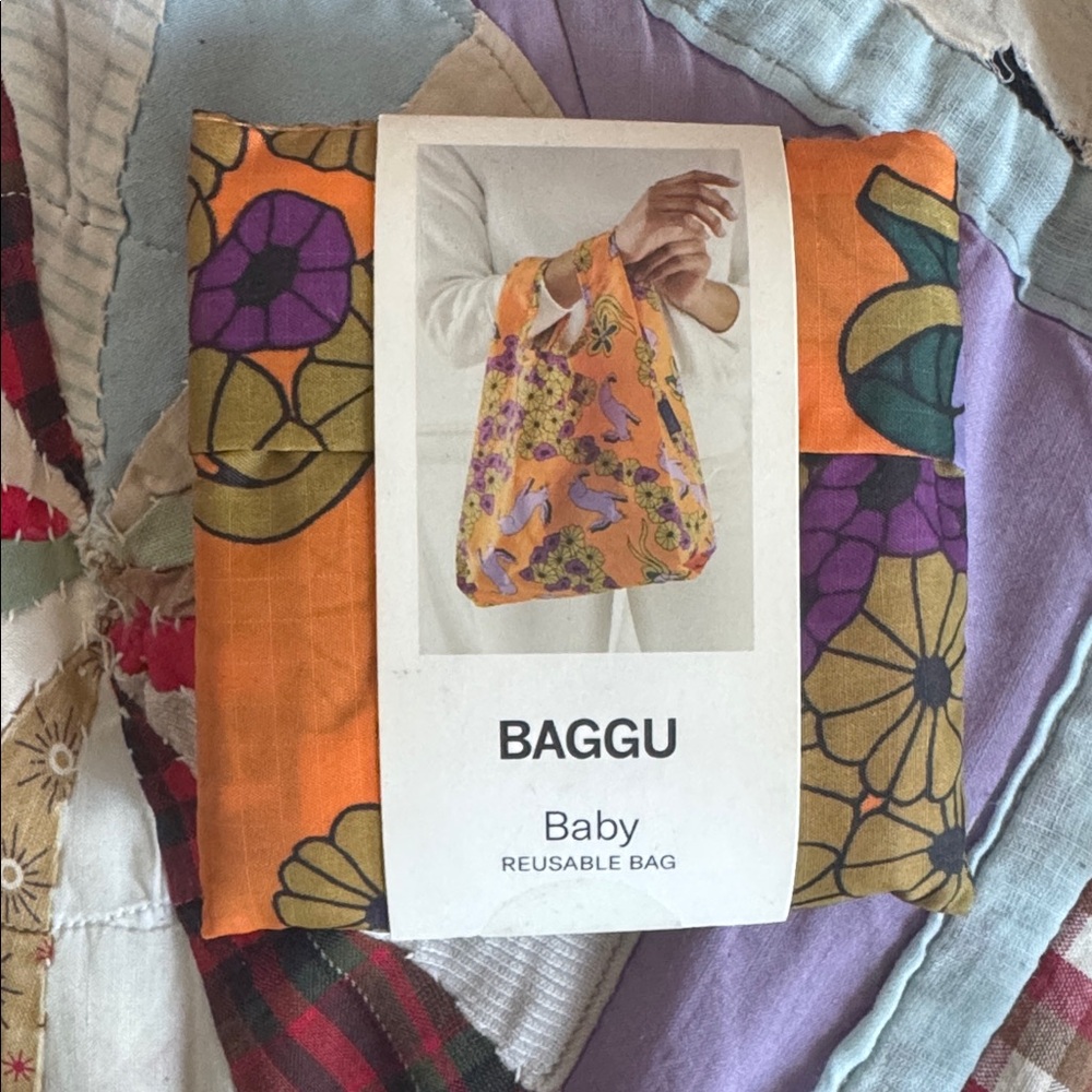 Baggu Wild Rabbit Reusable Bag NWT RARE - Picture 3 of 4